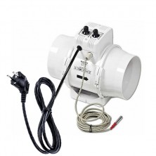 Vents TT125 - 280m3/h - cablato con termostato e potenziometro