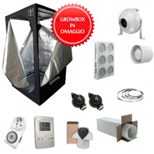 Kit Growbox completo 80x80x160 con AMARE SolarSPEC SS260 Full Cycle - Vegetativa e Fioritura (B)