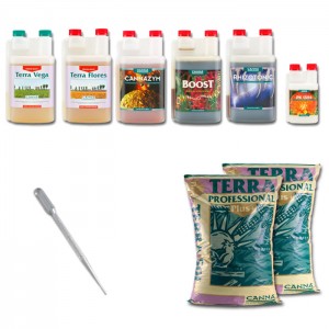 Kit Indoor Grower Pack 100x100 Canna - 6 piante